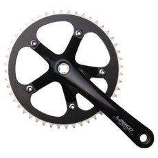 Pellosports AL 48T Pixie自行車用曲柄, 黑色, 1個