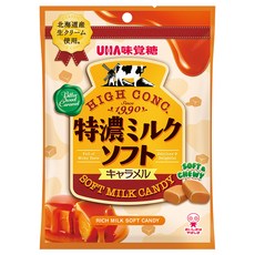 UHA味覺糖 特濃軟糖 焦糖味 70g/包 北海道牛乳 濃郁奶香 Q彈口感 獨立包裝, 1包