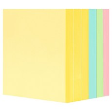 델리 4색 점착 메모지 옐로우 300p + 그린 100p + 블루 100p + 핑크 100p 세트, 혼합색상, 1세트