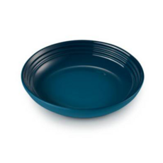 LE CREUSET 義麵盤 22cm 湖水藍, 盛裝義大利麵、咖哩飯，為餐桌增添色彩, 1個