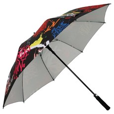 塗鴉圖案遮光高爾夫傘 P5FUUM01, 1個, 黑色