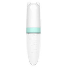 브라비 유아용 짜먹는 젖병스푼 초기 이유식 일체형, 1개, 그린