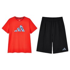 Adidas兒童款3S大Logo校服上下套裝