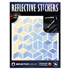 千千 REFLECTIVE BERLIN反光貼紙 形狀方塊, 藍色, 1個