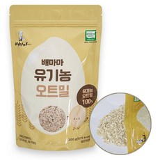 Baemama 孩童副食品即食燕麥粉, 200g, 1包, 燕麥片