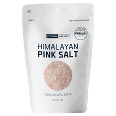 키친밸리 히말라야 핑크솔트 암염 굵은 소금, 1kg, 1개
