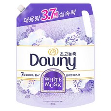 다우니 7일 피어나는 향수 초고농축 섬유유연제 화이트 머스크 리필, 2.6L, 1개