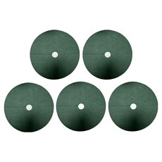 Mashatu防雜草根部防東風不織布蓋 綠色 外徑15cm*內徑2cm, 5個