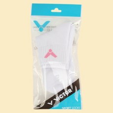 VICTOR 勝利體育 女款氣墊短筒運動襪 V201SK-257W, 粉色