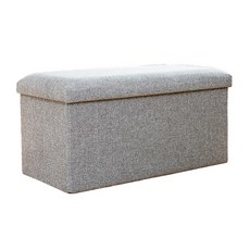 無品牌 長方形收納椅 40 x 25 x 25cm 灰色 可折疊收納椅凳, 1個