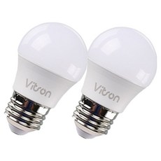 LISHIN Vitson 認知球閥LED燈泡 3W G45 白色, 晝光色, 2個