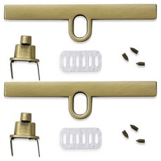 니뜨 T바 잠금 장식 94mm x 2p 가방부자재 세트, 앤틱, 1세트