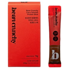 빈크런치 땅콩버터 카카오 스무스 프로틴 스틱 10p, 200g, 1개