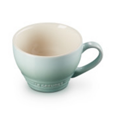 LE CREUSET 卡布奇諾杯 400ml 悠然綠, 優質陶瓷, 時尚咖啡杯, 1個