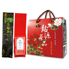 龍源茶品 鑫龍源有機茶園 杉林溪高山有機綠茶 焦糖蜜香紅茶葉禮盒 (有機綠茶+焦糖蜜香紅茶), 1盒, 有機綠茶 30g 2包 + 焦糖蜜香紅茶 30g 2包