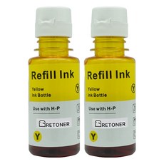 삼성 INK-K610 호환 무한 리필 잉크, 노랑, 2개