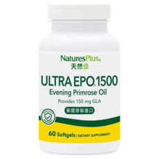 NaturesPlus 天然佳 月見草油軟膠囊 1罐60顆 女性保健食品 美國原裝進口, 1罐, 60顆
