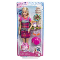 MATTEL 美泰兒 Barbie 芭比娃娃環遊世界遊戲組，義大利主題配件，時尚服飾，混和顏色, 1組