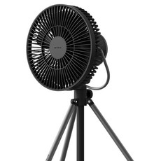 벤딕트 언템드 무선 LED 차박 캠핑 선풍기 BLDC 더 블로우 서큘레이터, BLACK