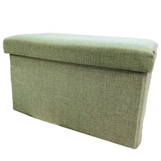 無品牌 長方形收納椅 40 x 25 x 25cm 綠色 - 多功能儲物椅凳, 1個