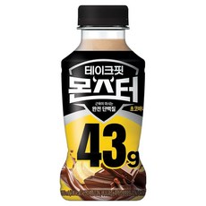 테이크핏 몬스터 초코바나나 근육이 마시는 완전 단백질, 350ml, 1개