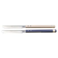 Bogen 方形Solne餐具甜點刀, 深米色、藍寶石色, 1套