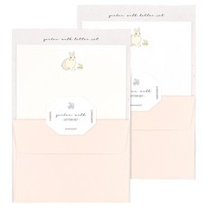 대시앤도트 가든 워크 레터 편지지 8p + 봉투 4p 세트, 01 단델리온 버니, 2세트 01 단델리온 버니, 2세트