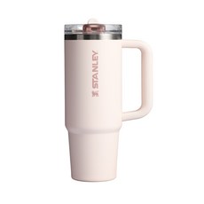 STANLEY 防漏吸管隨手杯, 山櫻粉, 1個, 880ml