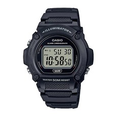 CASIO 卡西歐 手錶 W-219H-1A, 黑色, 1支