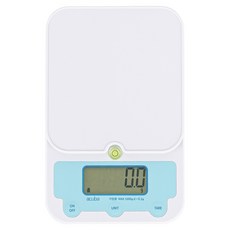 아쿠바 미니스노위 디지털 주방저울, 화이트 + 블루, 1kg
