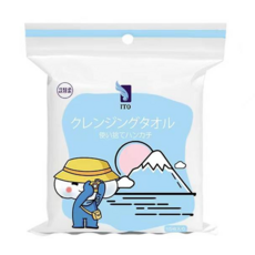 ITO 日本伊藤 洗臉巾攜帶包 15張, 獨立包裝, 乾濕兩用, 無螢光劑, 單一顏色, 1袋