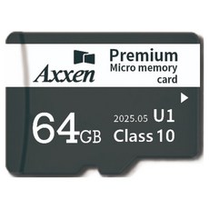 Axxen 優質FHD行車紀錄器家用攝影機記憶卡 Micro SD卡 MSD51, 1個, 64GB