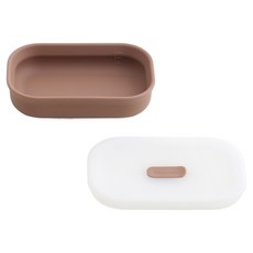 TACKAON 幼兒用123矽膠長碗+蓋子組, 1套, 長球+蓋子, 棕色