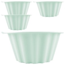 SiliPot 鉑金矽膠烘焙模具 薄荷綠, 4個