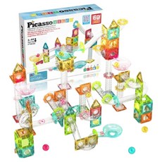 PicassoTILES 畢卡索 大理石紋迷你磁鐵塊組 60入