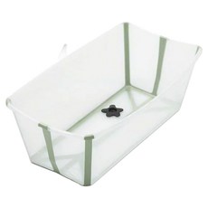 STOKKE Flexi Bath 摺疊式浴盆 39L, Transparent Green 透明綠