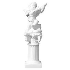 Rositera樂器天使迷你石膏像室內擺飾小提琴