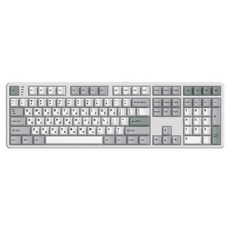 한성컴퓨터 저소음 가스켓 3모드 폼떡 유무선 기계식 키보드, 메탈화이트, GK798 PRO, KTT저소음블루