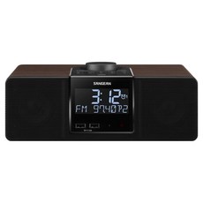 SANGEAN 山進電子 數位式時鐘收音機, 木頭色, WR6