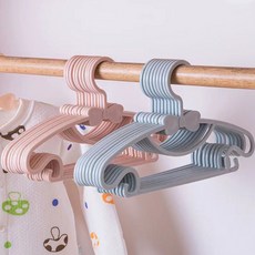 AriSLab 防滑防肩部變形幼兒嬰兒衣架, 混色, 1套