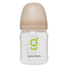 그린맘 베이직 PP 와이드형 젖병, 샌드베이지, 180ml, 1개