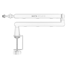 MATA STUDIO 桌上型電容式手臂支架伸縮麥克風支架, MA40W, 1個, 白色