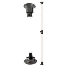 GAHWA HOME SYS. 立柱組合式衣架 LB 29/32mm, 黑色 + 象牙色