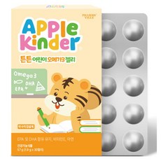 Apple Kinder強壯兒童rTG Omega-3果凍 30入, 1個, 57克