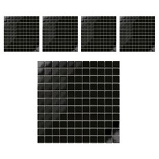 MONESPACE 瓷質馬賽克瓷磚 25mm, 烏亮, 5個