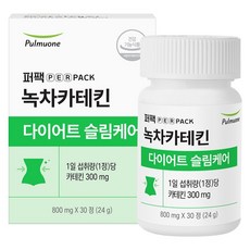 퍼팩 풀무원 퍼팩 녹차카테킨 다이어트슬림케어 24g, 1개, 30정