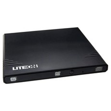 LITEON 光寶科技 超薄型外接式燒錄器 黑色, 1個, eBAU108