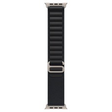 Apple 정품 2025 애플워치 알파인 루프, 블랙/내추럴 티타늄, 1개, 49mm, Medium