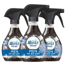 페브리즈 포맨 쿨아쿠아향 본품, 360ml, 3개