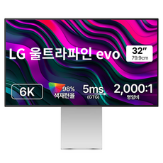LG전자 6K UHD 울트라파인 evo 모니터 방문설치, 79.9cm, 32U990AS
